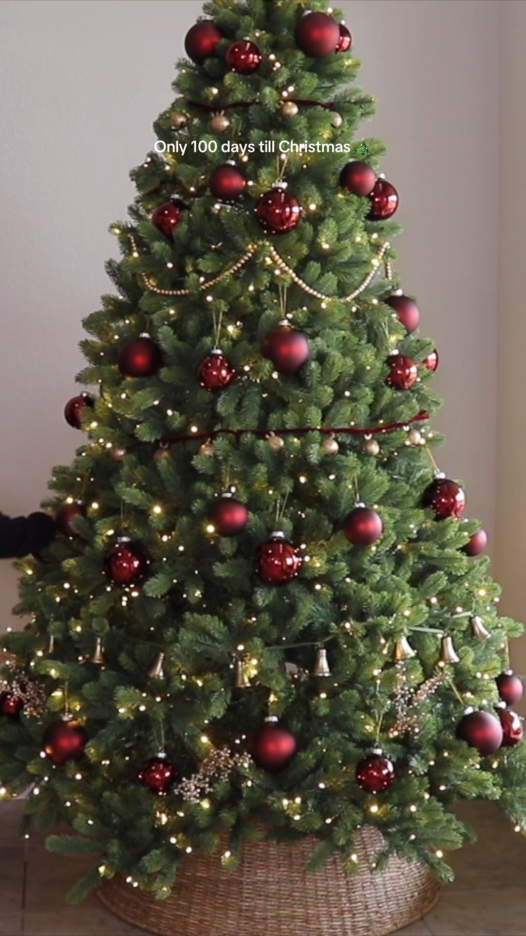 Burgundy Christmas is the vibe for 2025 ❤️✨ Here’s last year’s inspo 🎄 Only 100 days until Christmas – I’m counting down! 🥰🎅

#LTKHome #LTKSeasonal