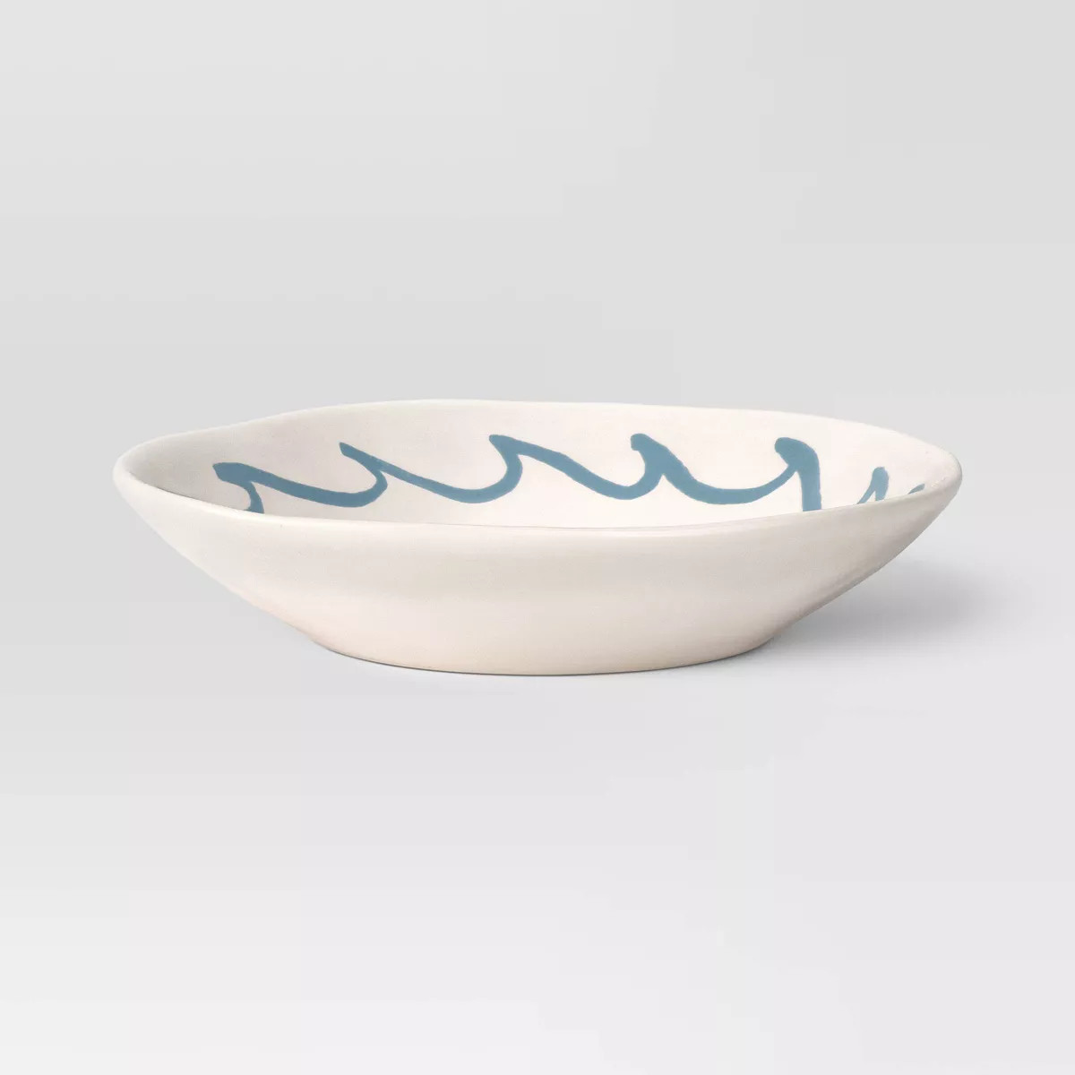 26 fl oz Stoneware Dinner Bowl Blue Wave - Threshold™ | Target