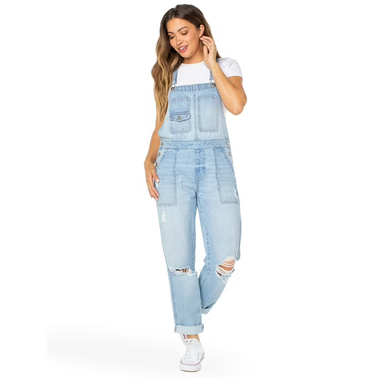 Celebrity Pink Juniors Boyfriend Cuffed Overall | Walmart (US)