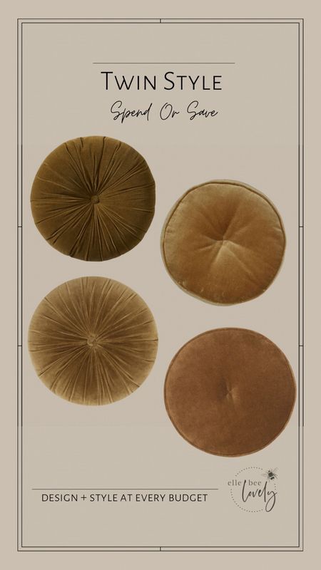 Twin Style round velvet throw pillows …. All so pretty 

#LTKstyletip #LTKhome