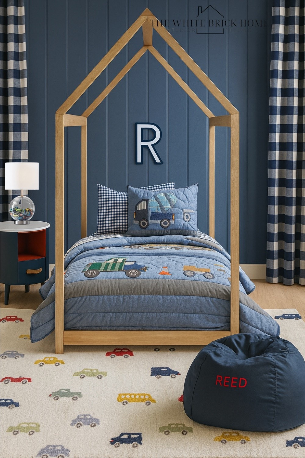 A playful boys room that blends a cozy house bed with classic blue tones and whimsical vehicle details! 

Boys room, boys bedroom, toddler bedroom, toddler room, boys toddler bedroom, truck bedroom, truck themed bedroom, car bedroom, car themed room, boys room bed, toddler bed, boys room curtains, boys room wall letters boys room rug, boys room bedding, boys room bean bag, boys room decor ideas, boys room theme, boys room truck theme, boys room nightstand, boys room bedding, boys room ideas, boys room decor ideas, boys room finds, home decor, home design, bedroom, toddler room, pottery barn kids, Wayfair, crate and barrel kids 



#LTKHome #LTKKids #LTKSaleAlert