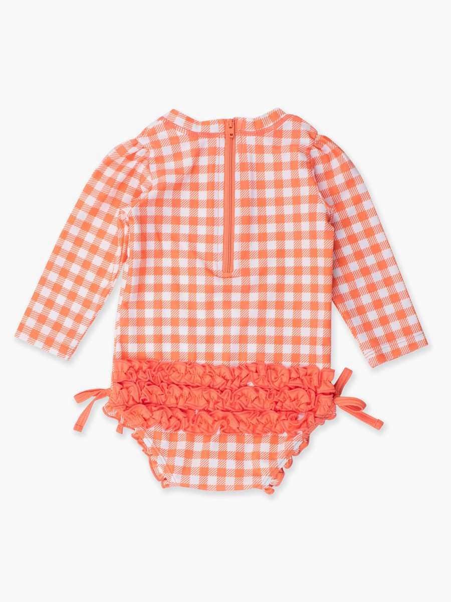 Long Sleeve One Piece Rash Guard | RuffleButts / RuggedButts