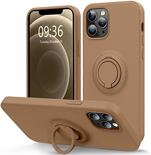 MOCCA Compatible with iPhone 12 Pro Max Phone Case 6.7 inch with Ring Kickstand | Super Soft Microfi | Amazon (US)