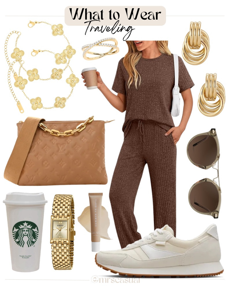 Comfy, chic airport outfit that actually looks put together ✈️🤍 🔗⬇️

#LTKootd #LTKOver40 #LTKTravel