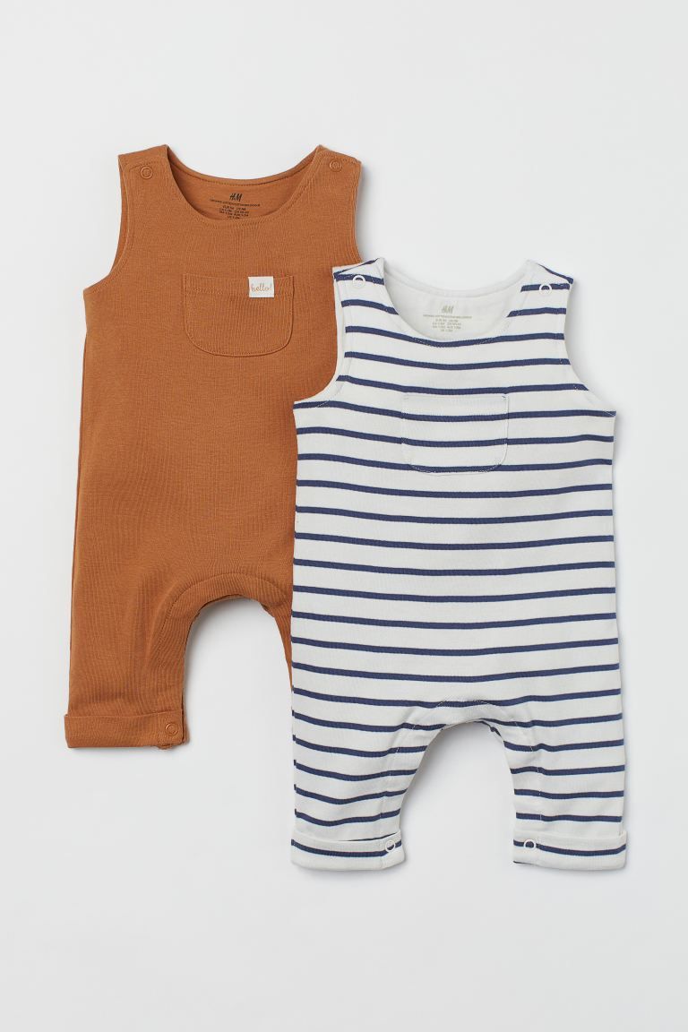 2-pack Sleeveless Rompers | H&M (US)
