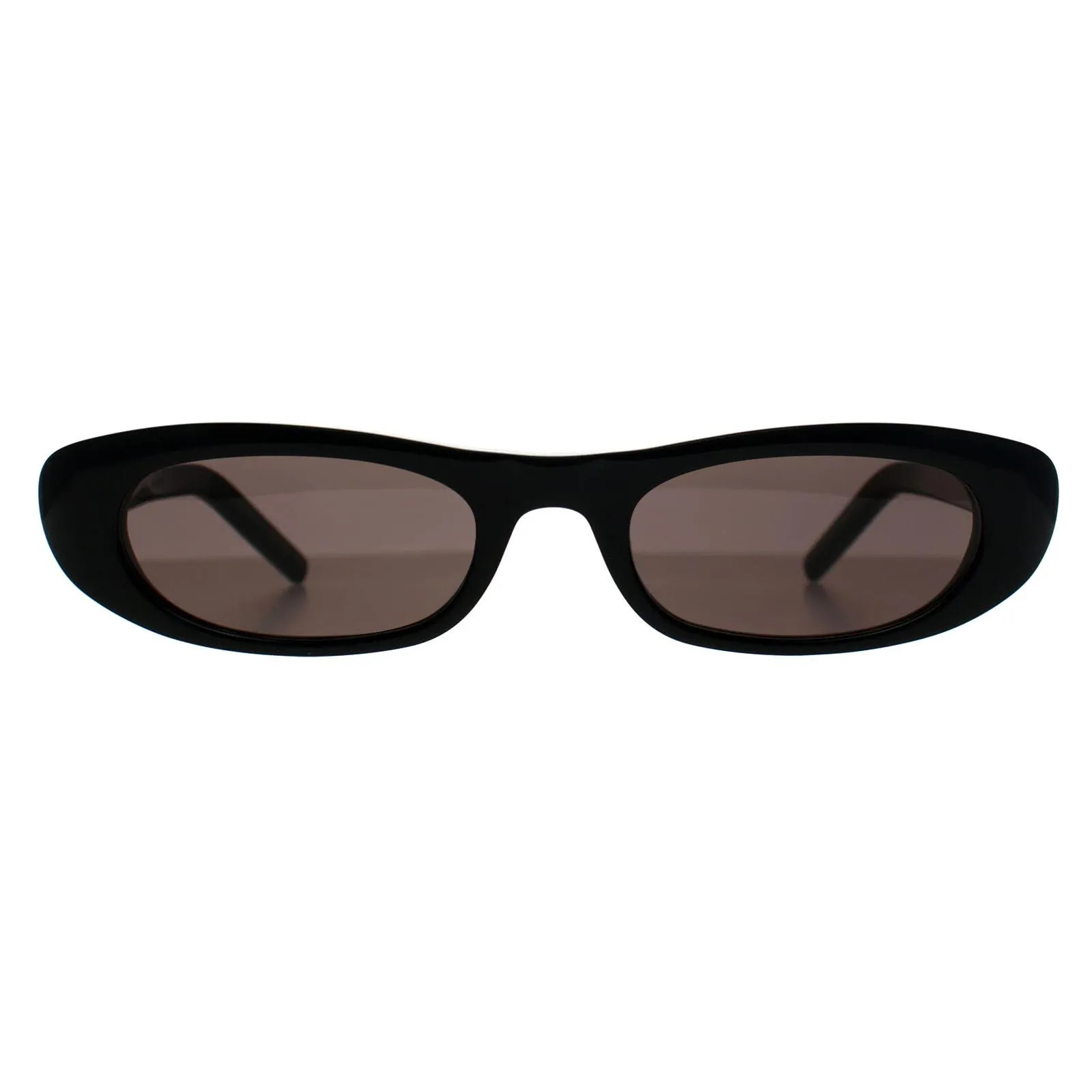 Sunglasses | Rectangle Shiny Black Grey SL557 | Saint Laurent | Boohoo.com (UK & IE)