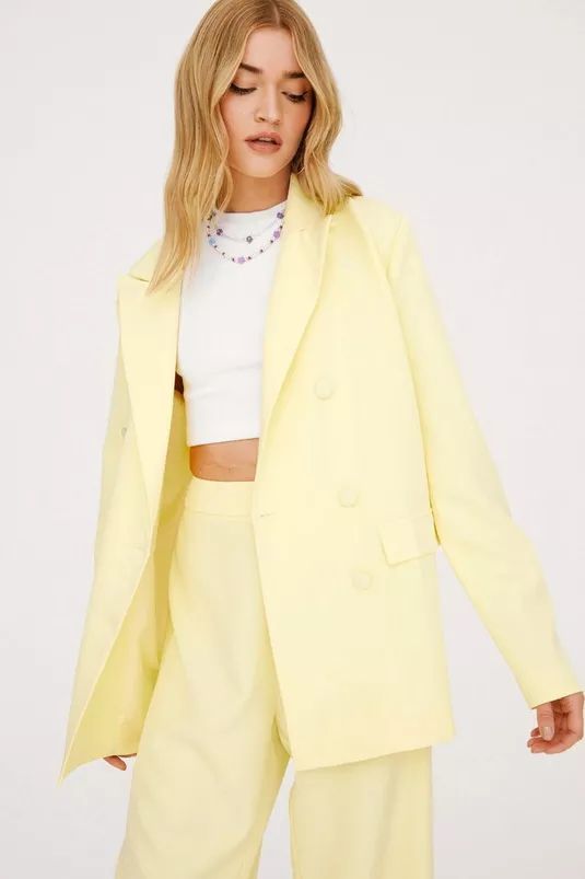 Boxy Oversized Button Up Blazer | NastyGal (UK, IE)