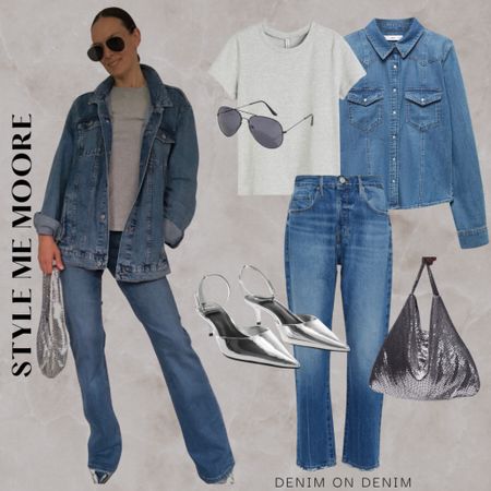 Denim in denim #denim #fashion #style 

#LTKSeasonal #LTKfamily #LTKstyletip