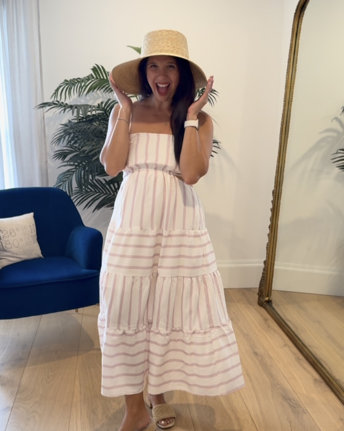 Hello summer outfit and hat! #summerootd #summerhat #summerdress #momsnightout #datenight #summernights

#LTKootd #LTKSeasonal #LTKmomlife