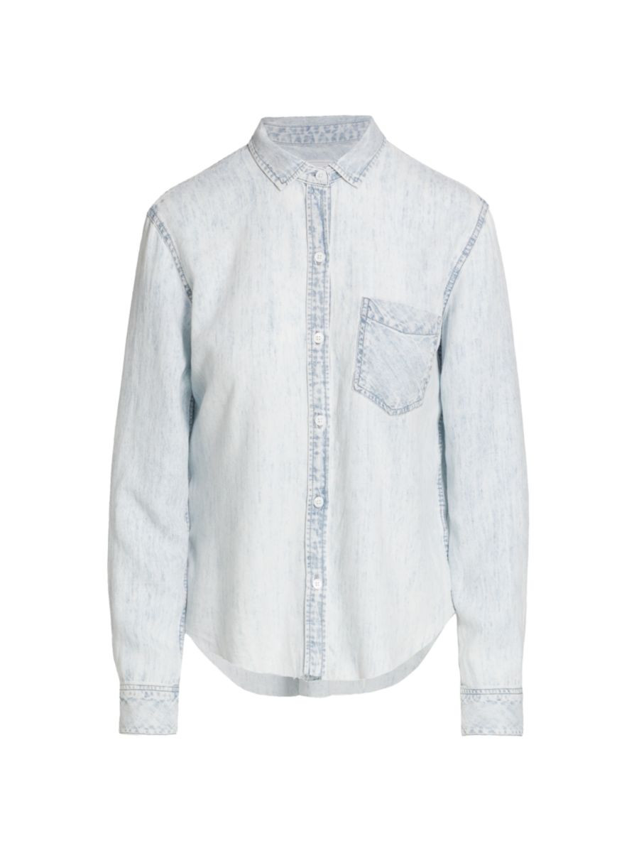 Ingrid Denim Button-Up Shirt | Saks Fifth Avenue