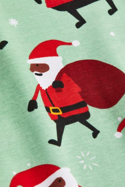 Printed Cotton Jersey Pajamas | H&M (US + CA)