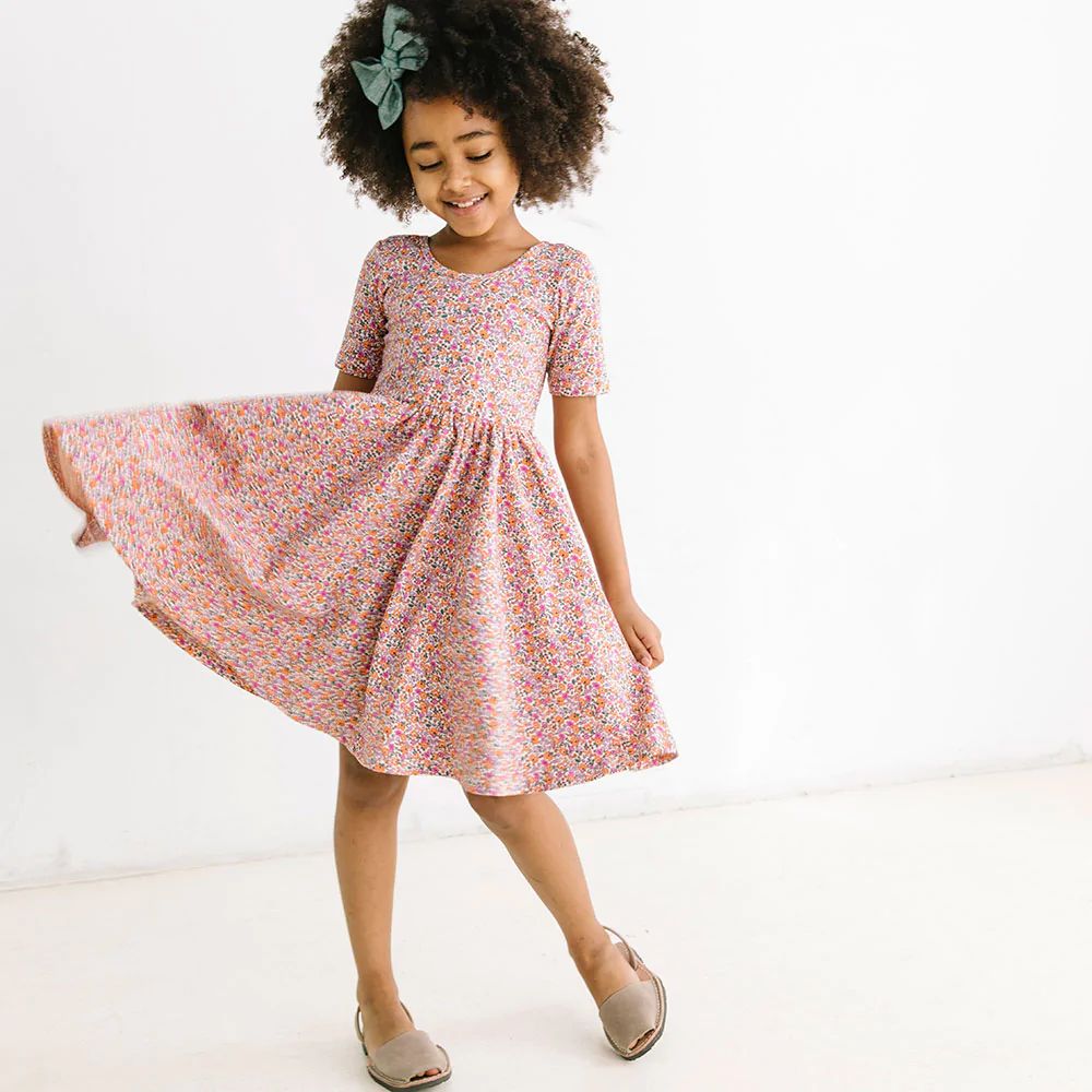 THE SHORT SLEEVE BALLET DRESS IN PRIM FLORAL | Alice + Ames