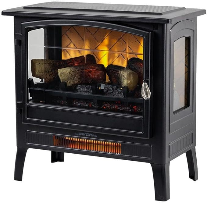 Country Living Infrared Freestanding Electric Fireplace Stove Heater in Black | Provides Suppleme... | Amazon (US)
