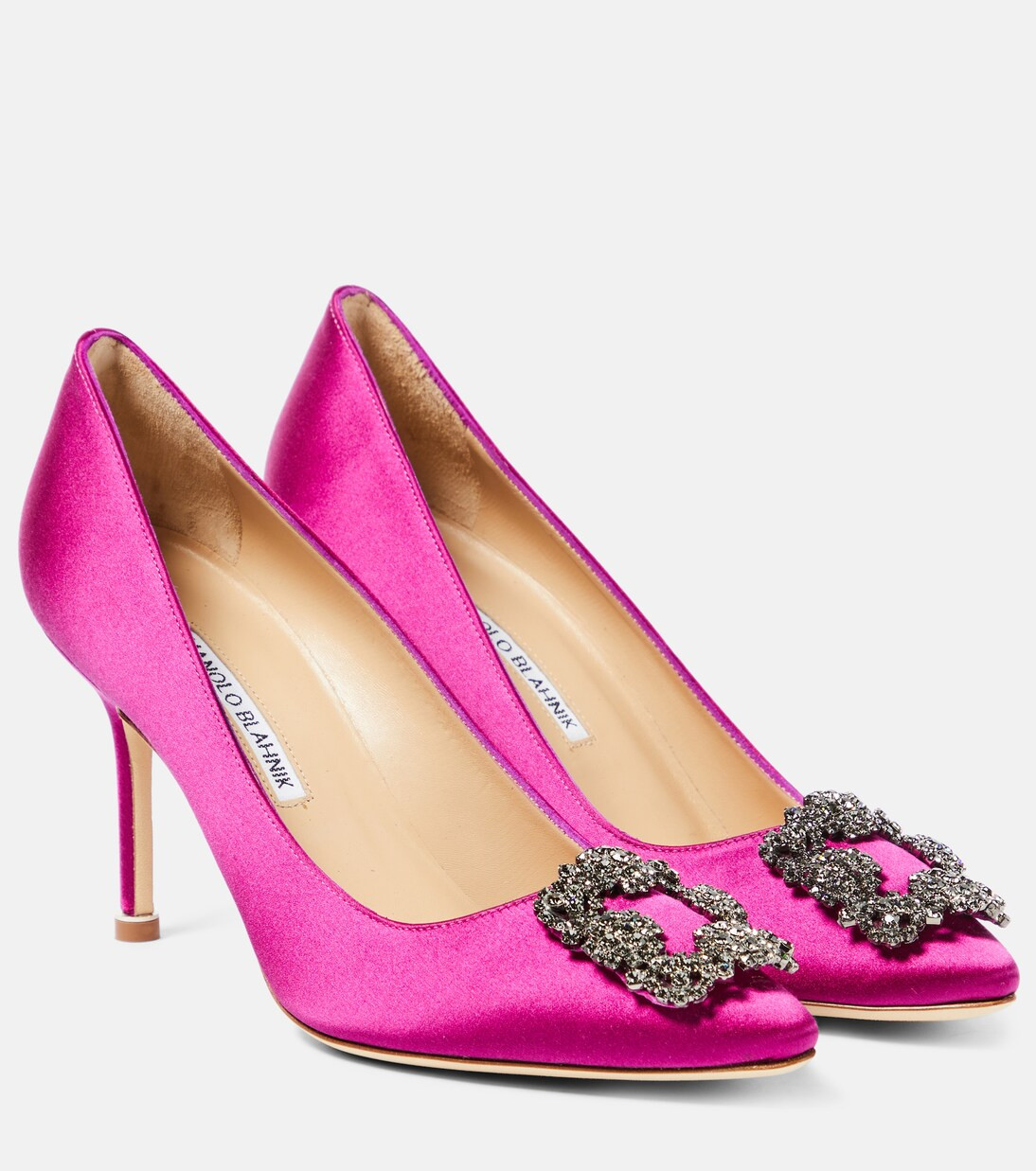 Hangisi 90 embellished satin pumps | Mytheresa (UK)