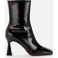 Wandler Women's Isa Leather Heeled Boots - Shiny Black - UK 6 | Coggles (Global)