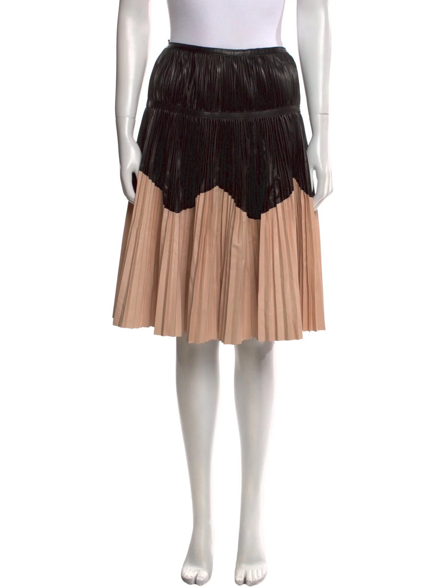 Leather Knee-Length Skirt | The RealReal