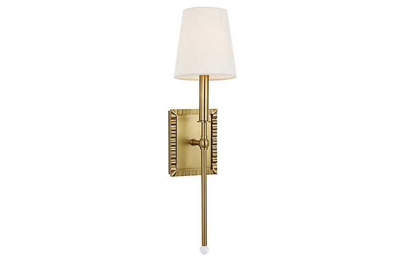 Baxley Sconce, Burnished Brass | One Kings Lane