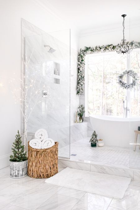 It’s beginning to look a lot like Christmas in our Master Bathroom wet space! Here are a few of my go to Christmas decor pieces each year:

#LTKhome #LTKHoliday #LTKSeasonal