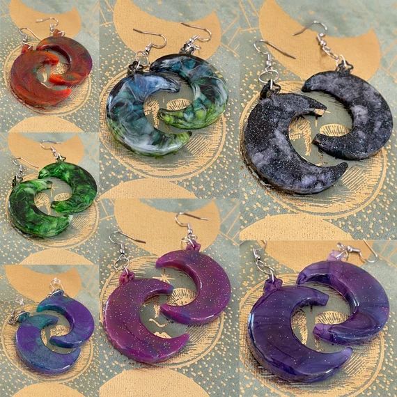 Crescent Moon Dangles | Etsy | Etsy (US)