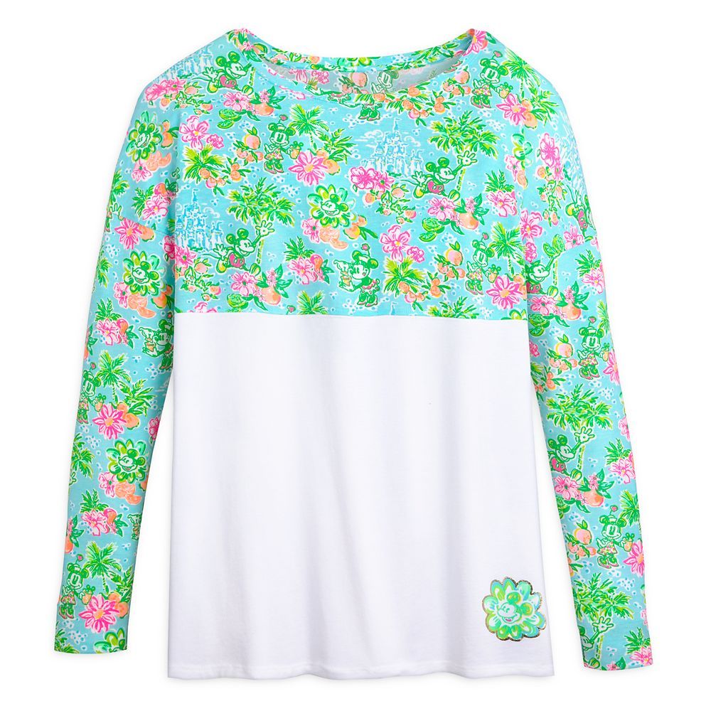 Mickey and Minnie Mouse Finn Long Sleeve T-Shirt for Women by Lilly Pulitzer – Walt Disney Worl... | Disney Store