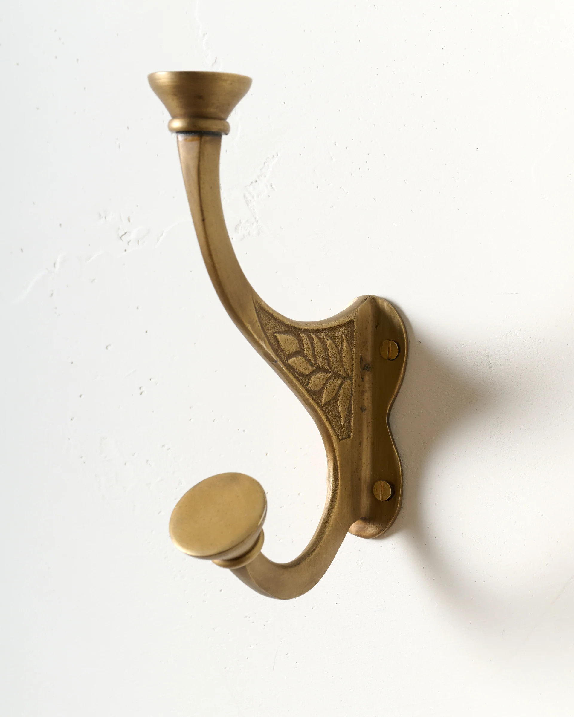 Collins Antique Brass Hook | Magnolia