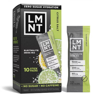 LMNT Zero-Sugar Electrolytes Drink - Citrus Salt - 2.1oz/10ct | Target