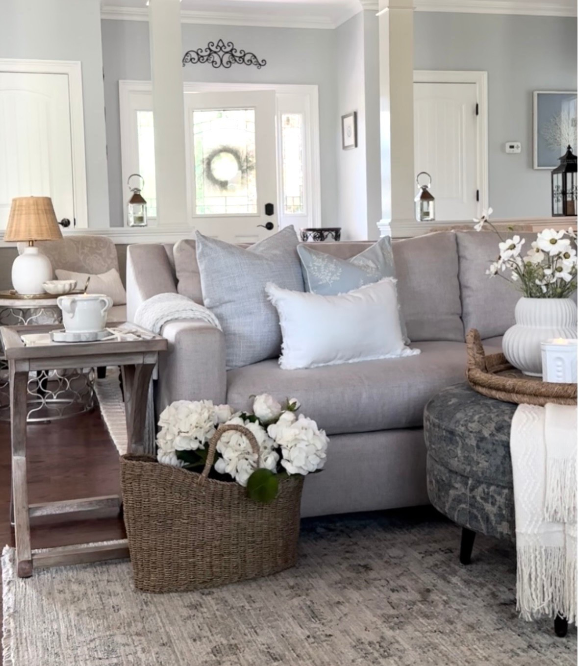 Summer styling & sales! Shop my coastal style table lamp on sale, area rug on sale, sofa, candle on sale shops free, throw pillows, blankets + more home decor accessories. Target, Amazon prime day deals. Pottery Barn. Free shipping. 

#LTKSaleAlert #LTKFindsUnder50 #LTKHome