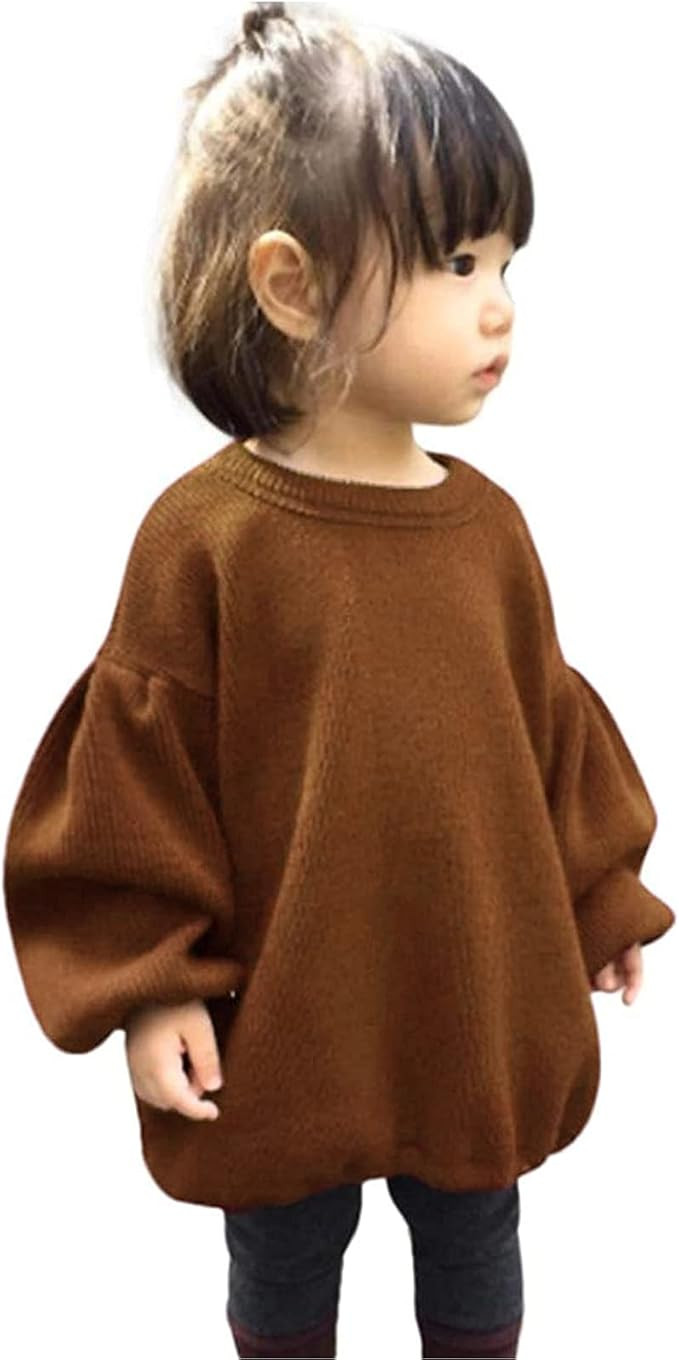 GRNSHTS Baby Girls Loose Long Sleeve Knit Sweater | Amazon (US)