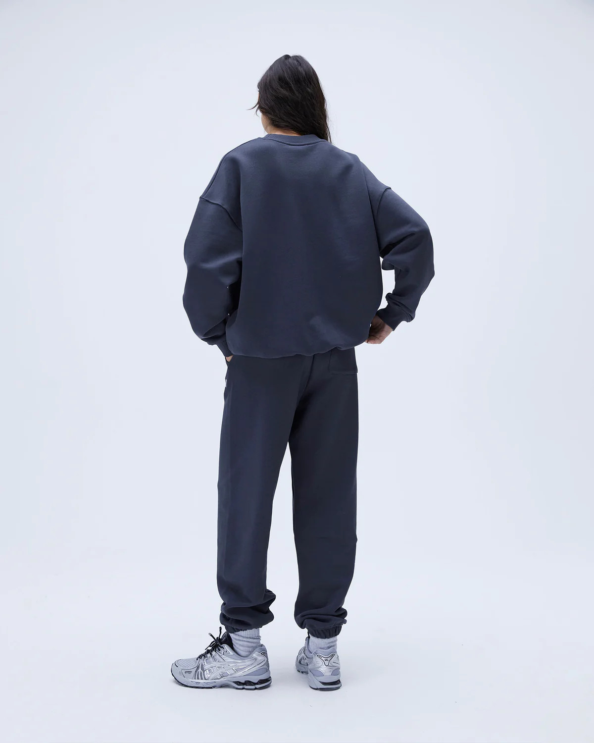 Varsity Oversized Sweatshirt - Midnight Blue | Adanola UK