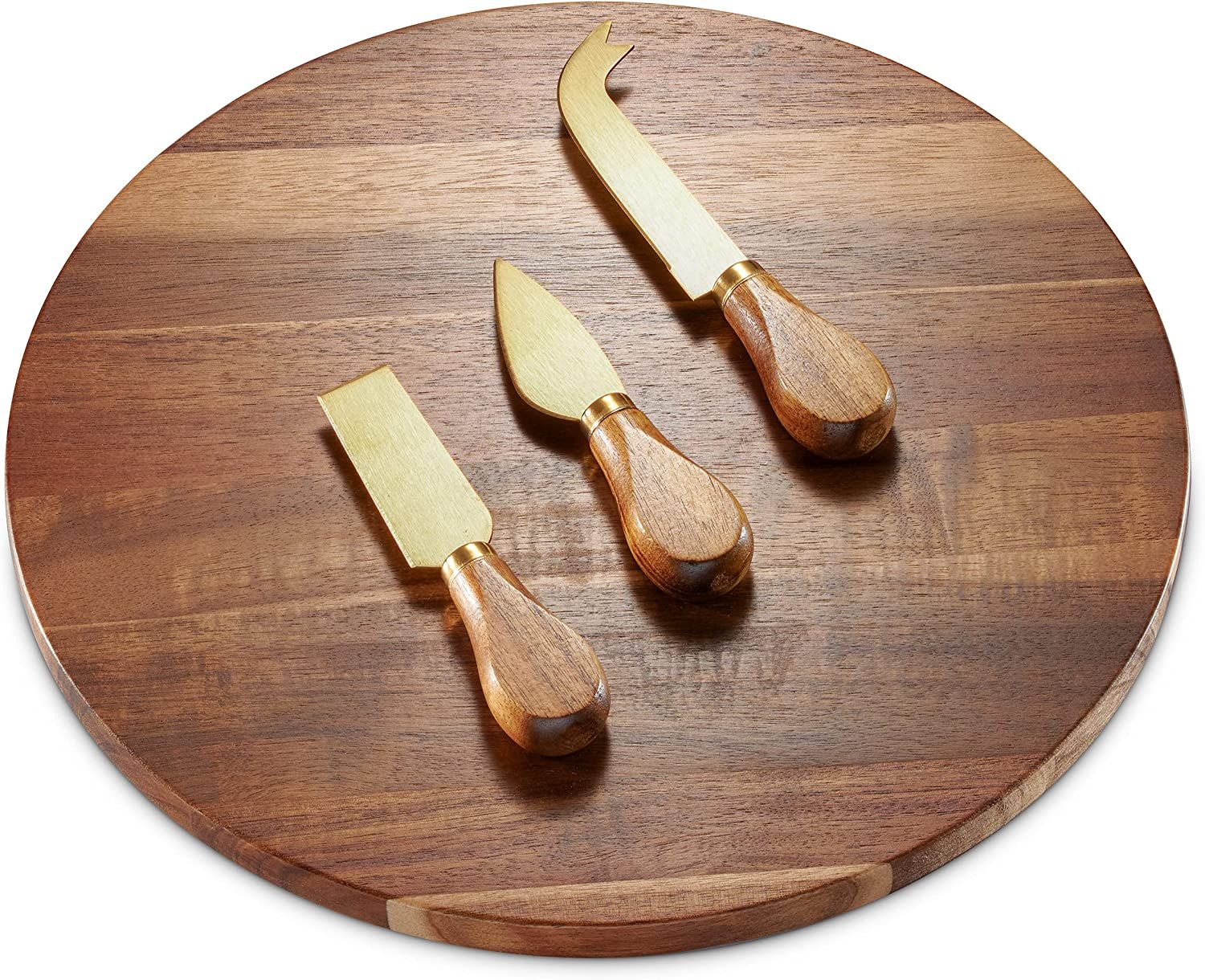 Amazon.com | Godinger Cheese Board and Knife Set, Charcuterie Boards for Meat, Acacia Wood Cheese... | Amazon (US)