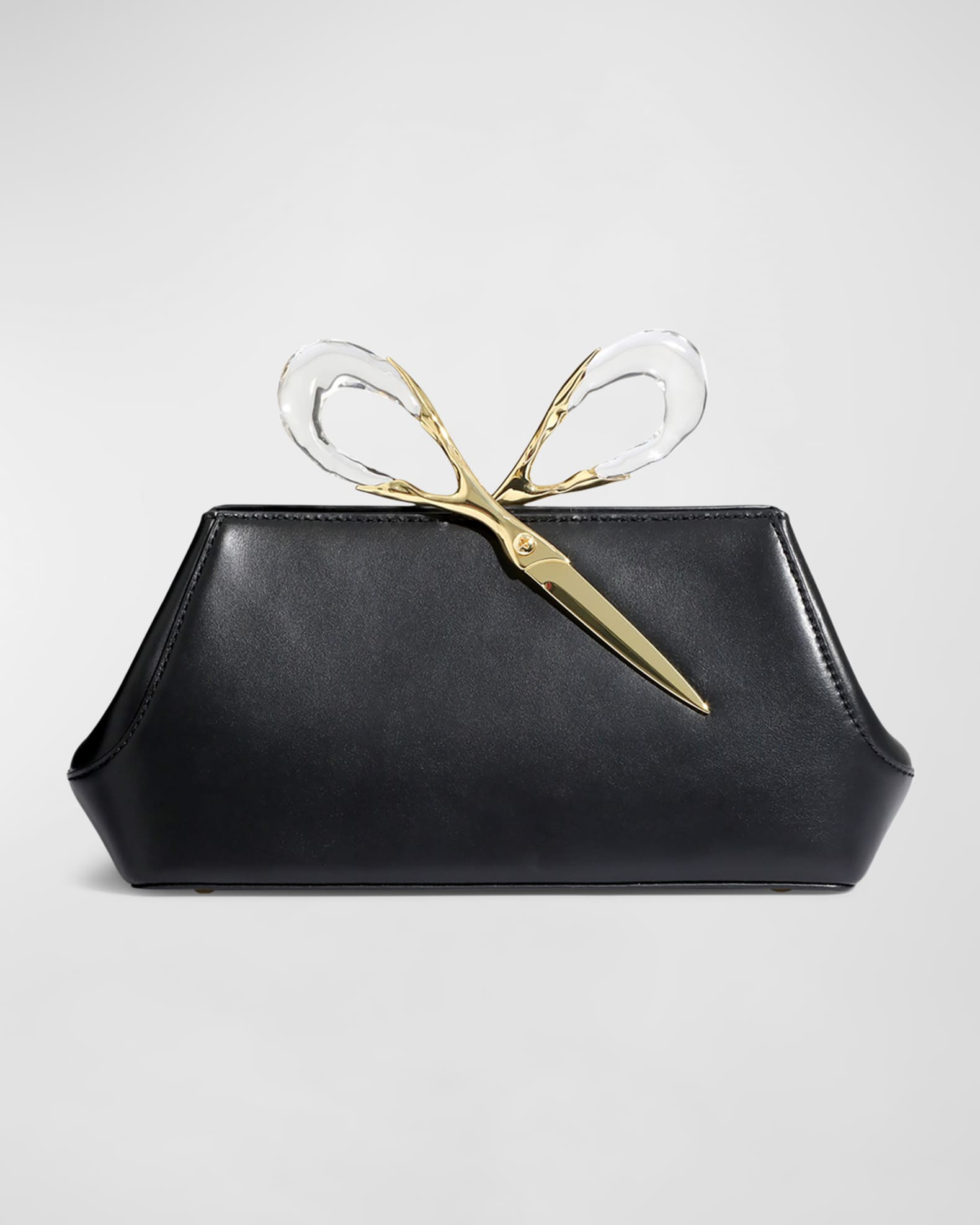 Alexis Bittar The Scissor Leather Clutch Bag | Neiman Marcus