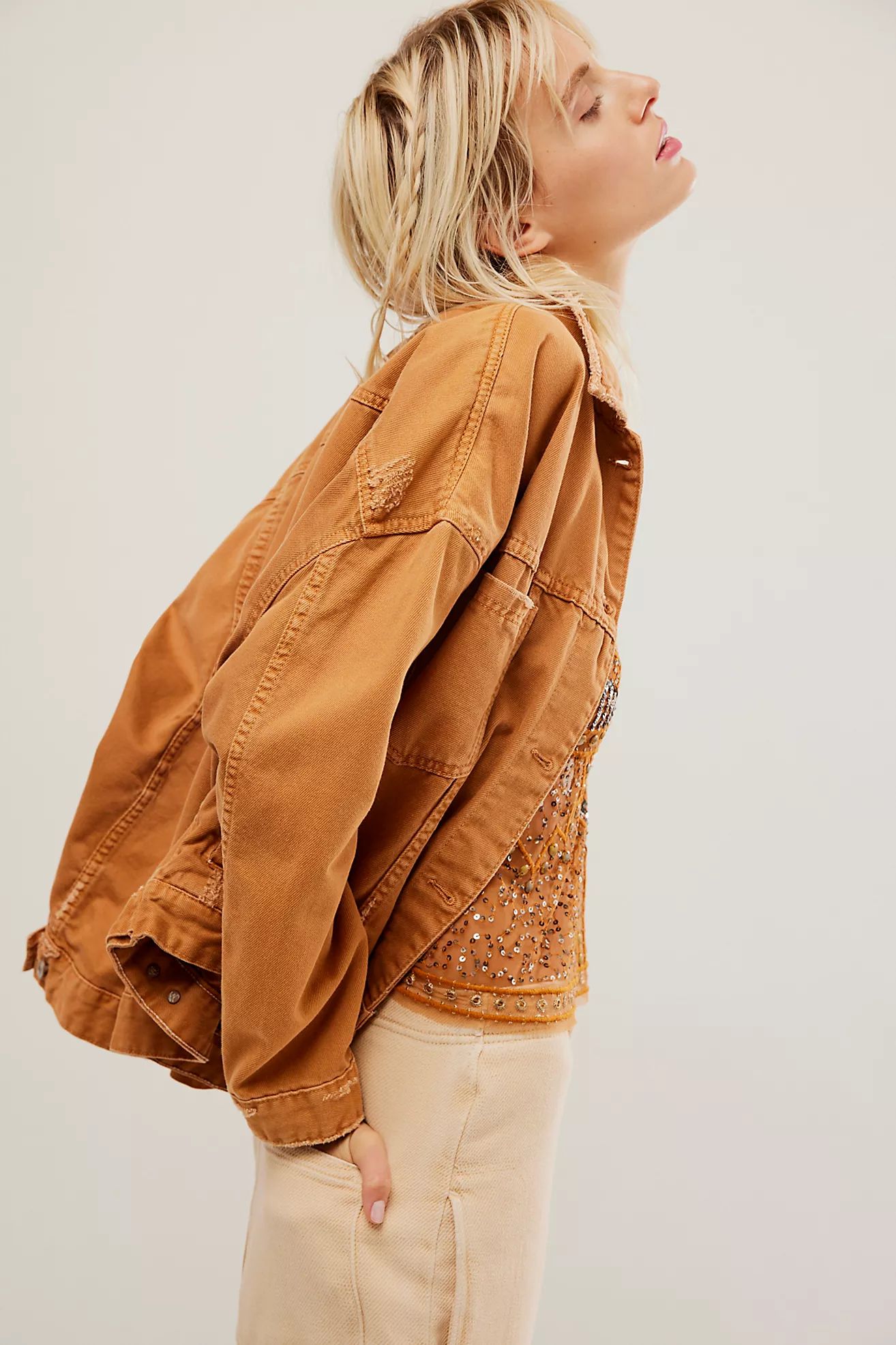 We The Free Opal Swing Denim Jacket | Free People (UK)