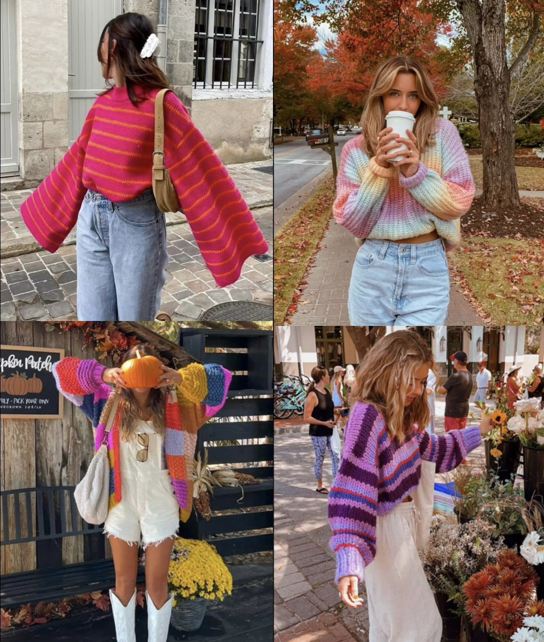 Colorful fall sweaters. Colorful sweaters. Colorful fall outfits 
#fallsweaters #ltkfalloutfits 

#LTKFallSale #LTKSeasonal #LTKFindsUnder50