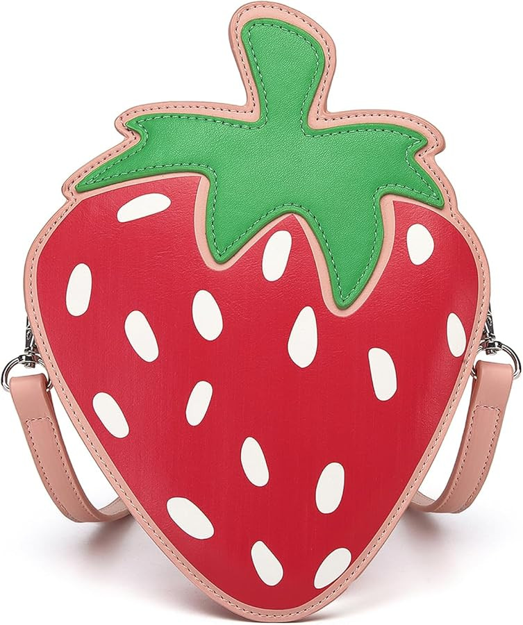 Barabum Latest Novelty Cute Strawberry Purse,Shoulder Mini Bag for Women | Amazon (US)