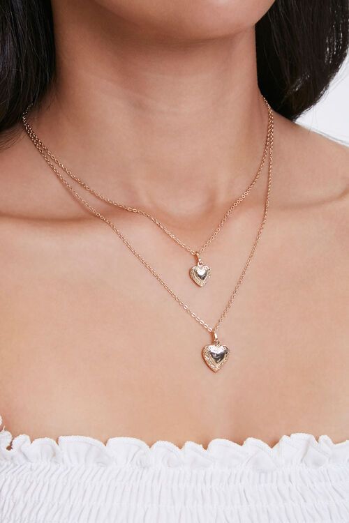 Layered Heart Necklace | Forever 21 (US)