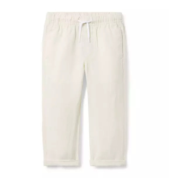 Relaxed Linen-Cotton Cuffed Pant | Janie and Jack