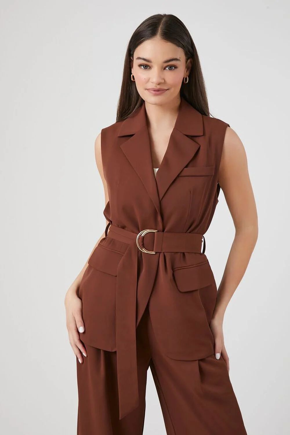 Belted Longline Vest | Forever 21 (US)