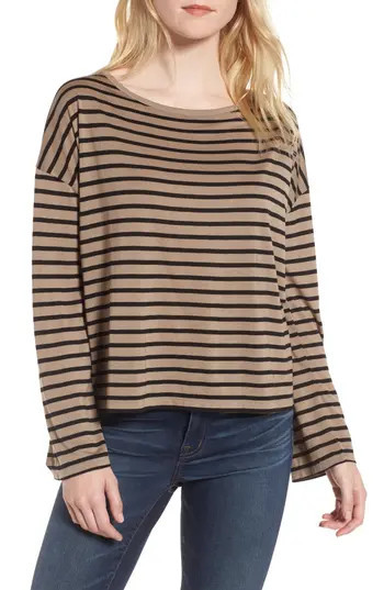Women's Madewell Libretto Stripe Wide Sleeve Top | Nordstrom