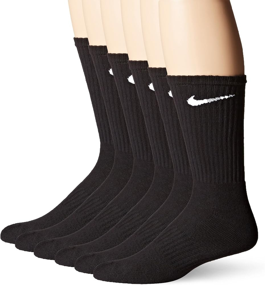 Nike mens Everyday Cushioned Training Crew Socks | Amazon (US)