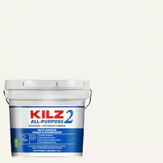 KILZ 2 ALL PURPOSE 2 Gal. White Interior/Exterior Multi-Surface Primer, Sealer, and Stain Blocker... | The Home Depot