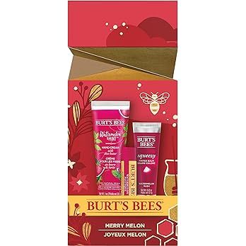 Amazon.com : Burts Bees Holiday Gift, Merry Melon Set - Watermelon Hand Cream, Lip Balm & Squeezy Ti | Amazon (US)