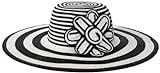 Mud Pie Baby-Girls Infant Straw Sunhat, Black/White, Large | Amazon (US)