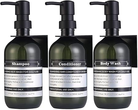 Sookdeo Dispenser Bottle for Bathroom Kitchen Refillable for Shampoo Conditioner Hand Dish Soap L... | Amazon (US)