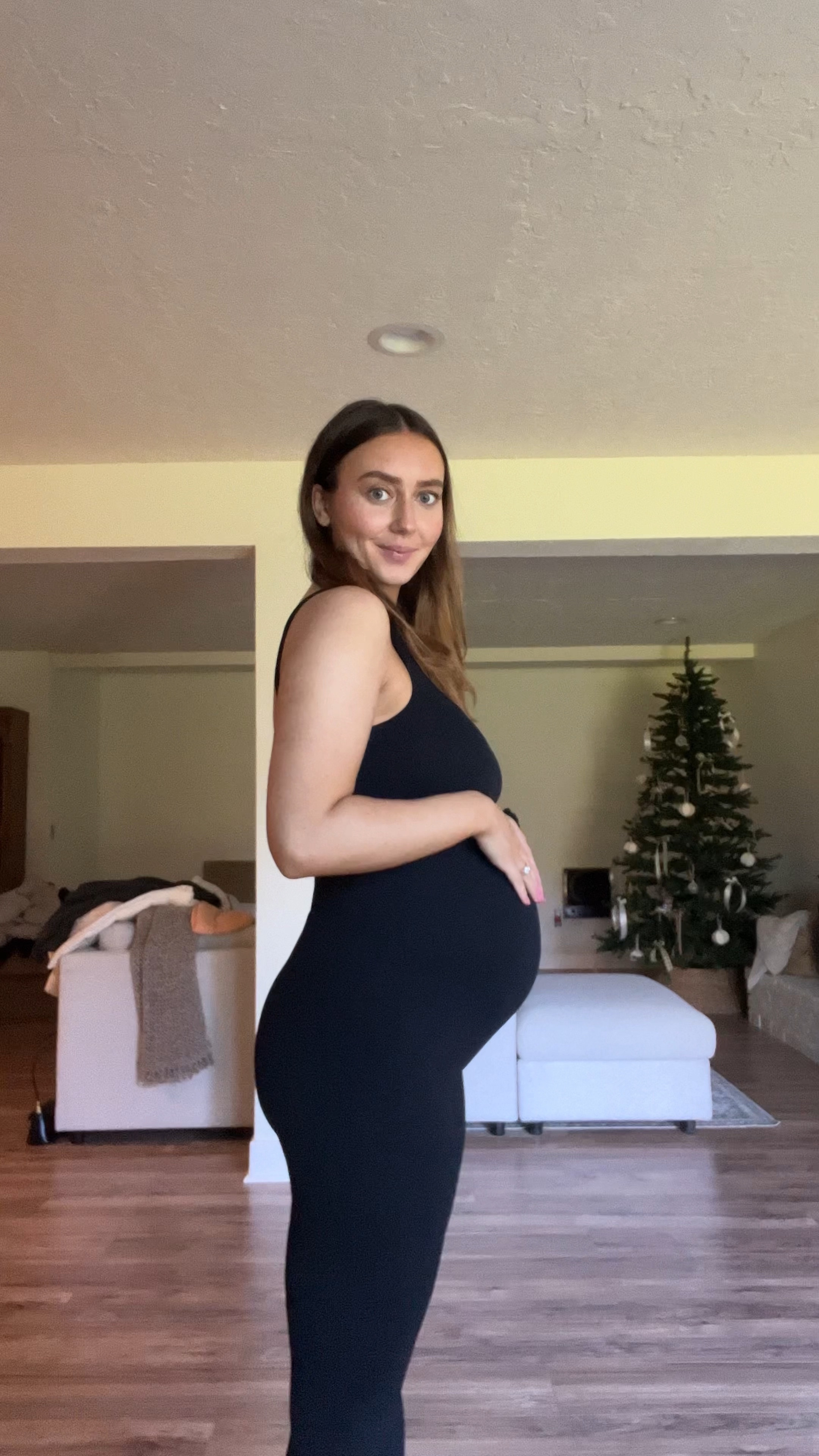 This jumpsuit will be my most worn item until baby comes, wearing a size medium but could have done a small it’s really stretchy and comfy!! 

#LTKstyletip #LTKbump #LTKfindsunder50