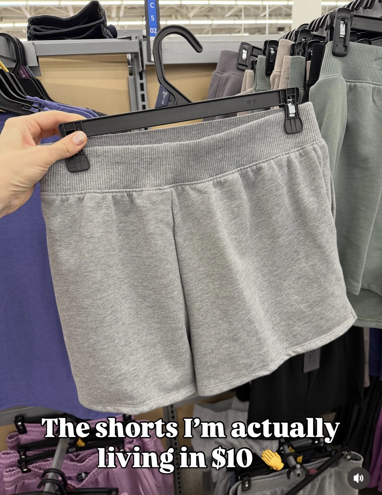 Athletic Works French terry cotton shorts at Walmart are so comfy and fit great, I got my true size small. No need to size up. Several colors. Warning: you’ll live in these! #walmartfashion