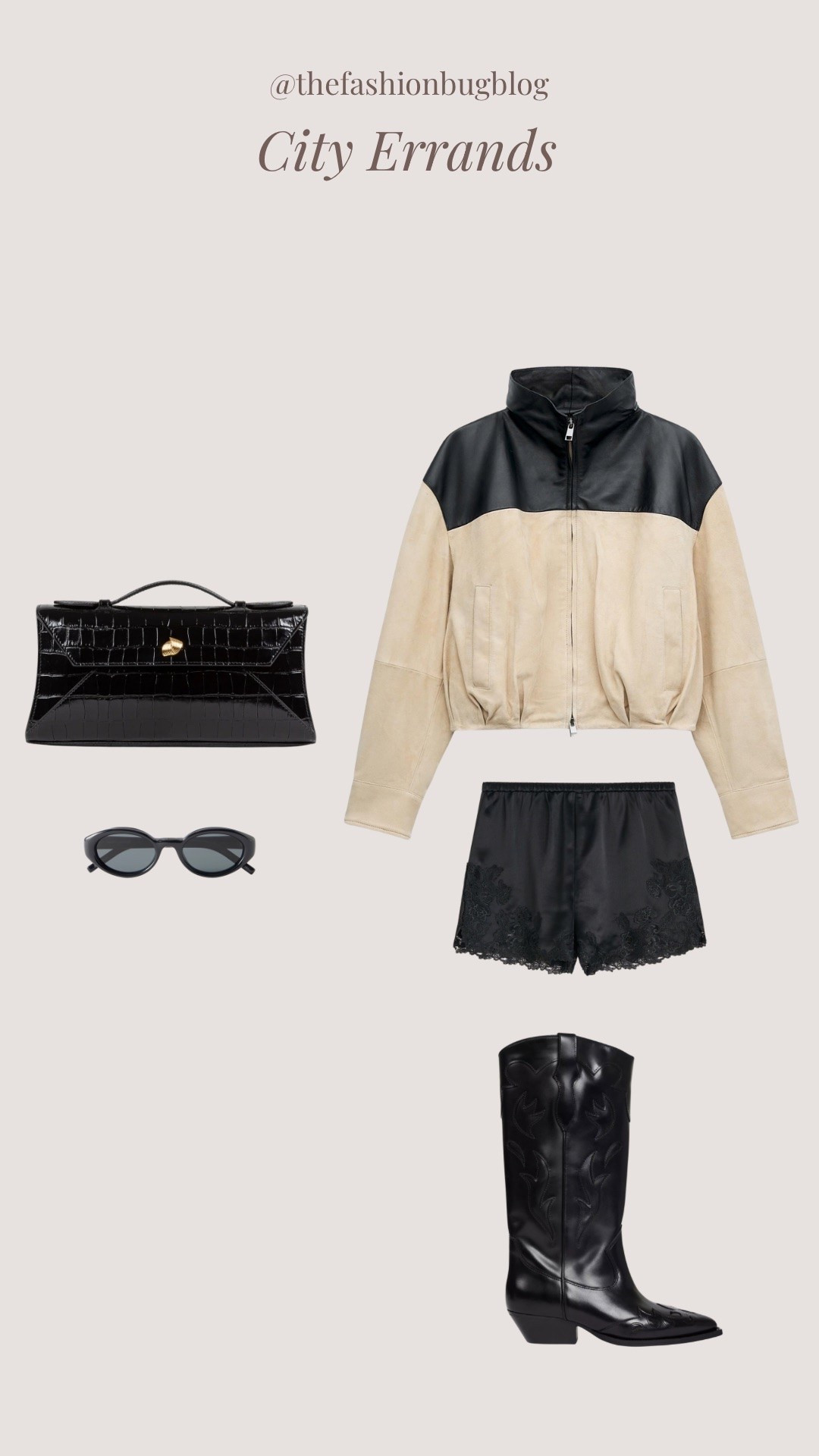 Zara bomber jacket silk shorts cowboy boots

#LTKFashionMonth #LTKautumn #LTKdatenight