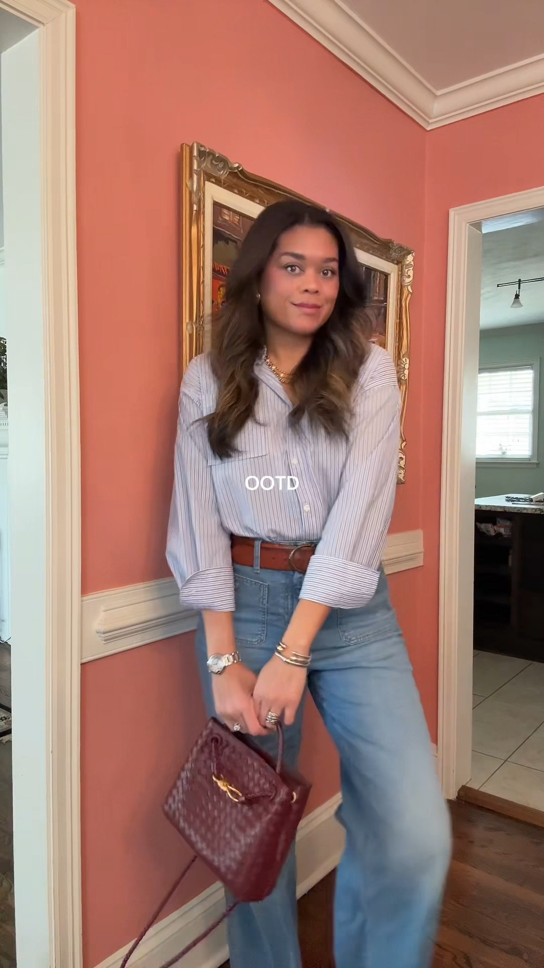 OOTD- these jeans are Jcrew size down (IMO) I am wearing a medium in this button down 👏👏

#LTKStyleTip #LTKMidsize #LTKOver40