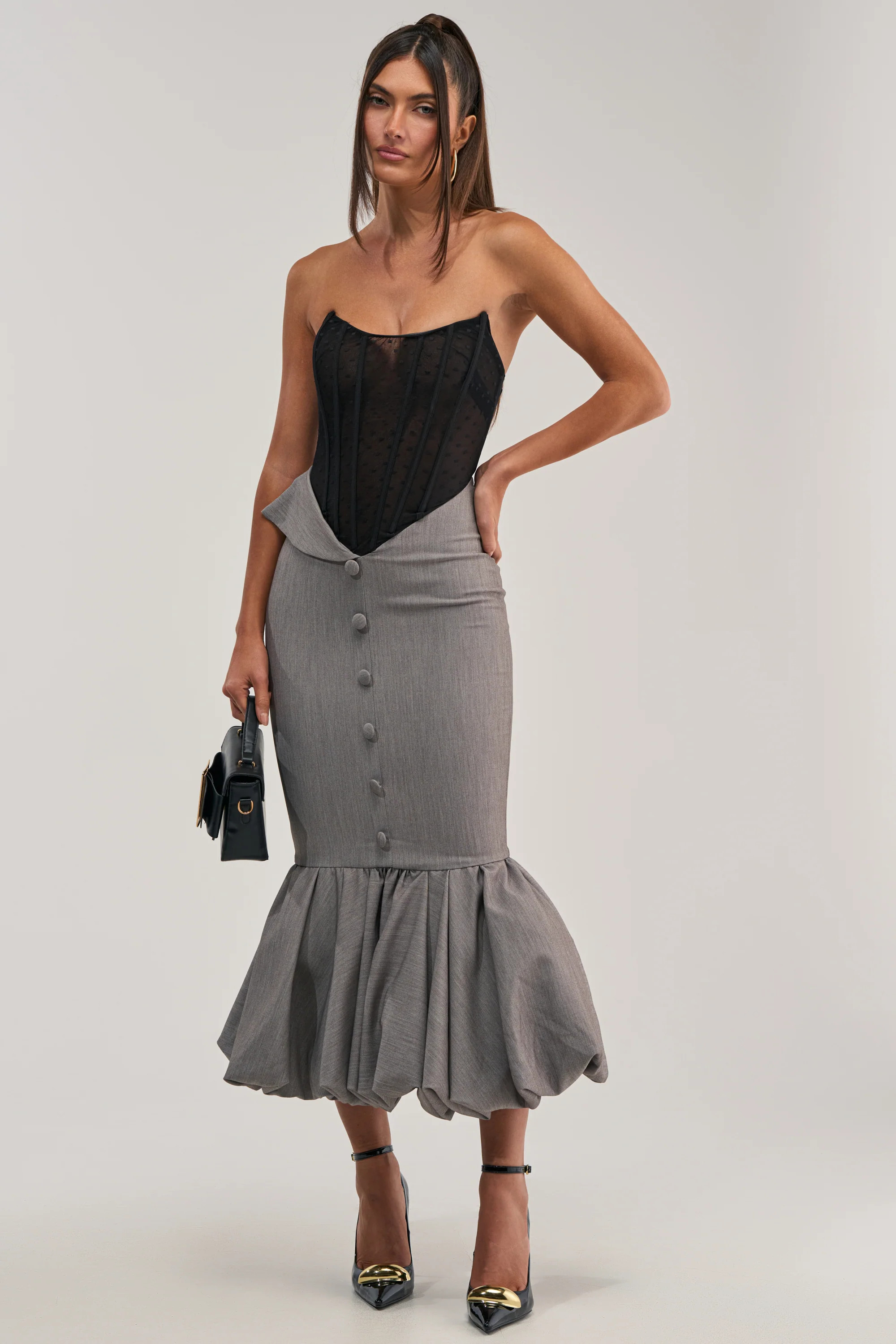 CORPORATE BADDIE MAXI DRESS | AKIRA