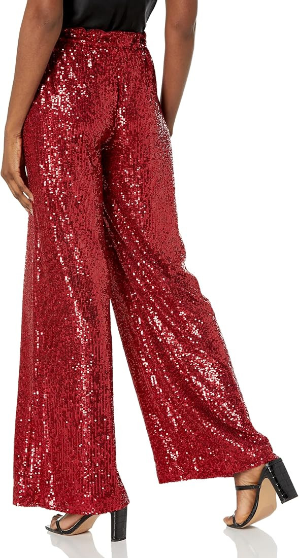 Trina Turk Women's Wide Leg Sequin Pants | Amazon (US)