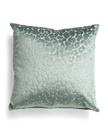 22X22 Chava Velvet Leopard Oversized Pillow, Polyester/Rayon | TJ Maxx